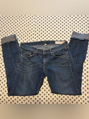 rag & bone Women’s Size 27 Dark Blue Slim Straight Jeans